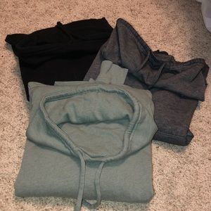 3 cowl neck sweaters